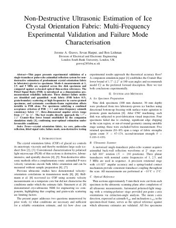 First page of the experimental validation paper